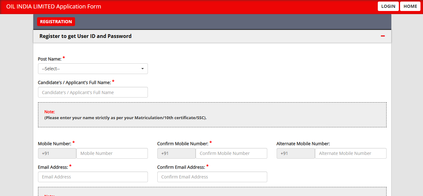 Oil India Junior Officer Assistant Bharti 2025