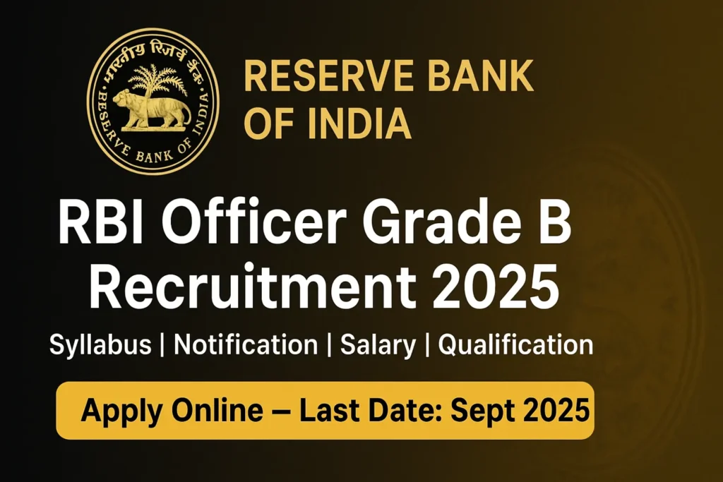 RBI Officer Grade B Recruitment 2025