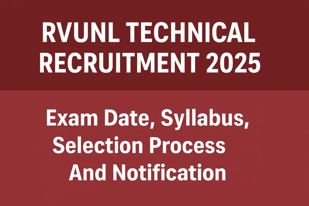 RVUNL Technician Recruitment 2025